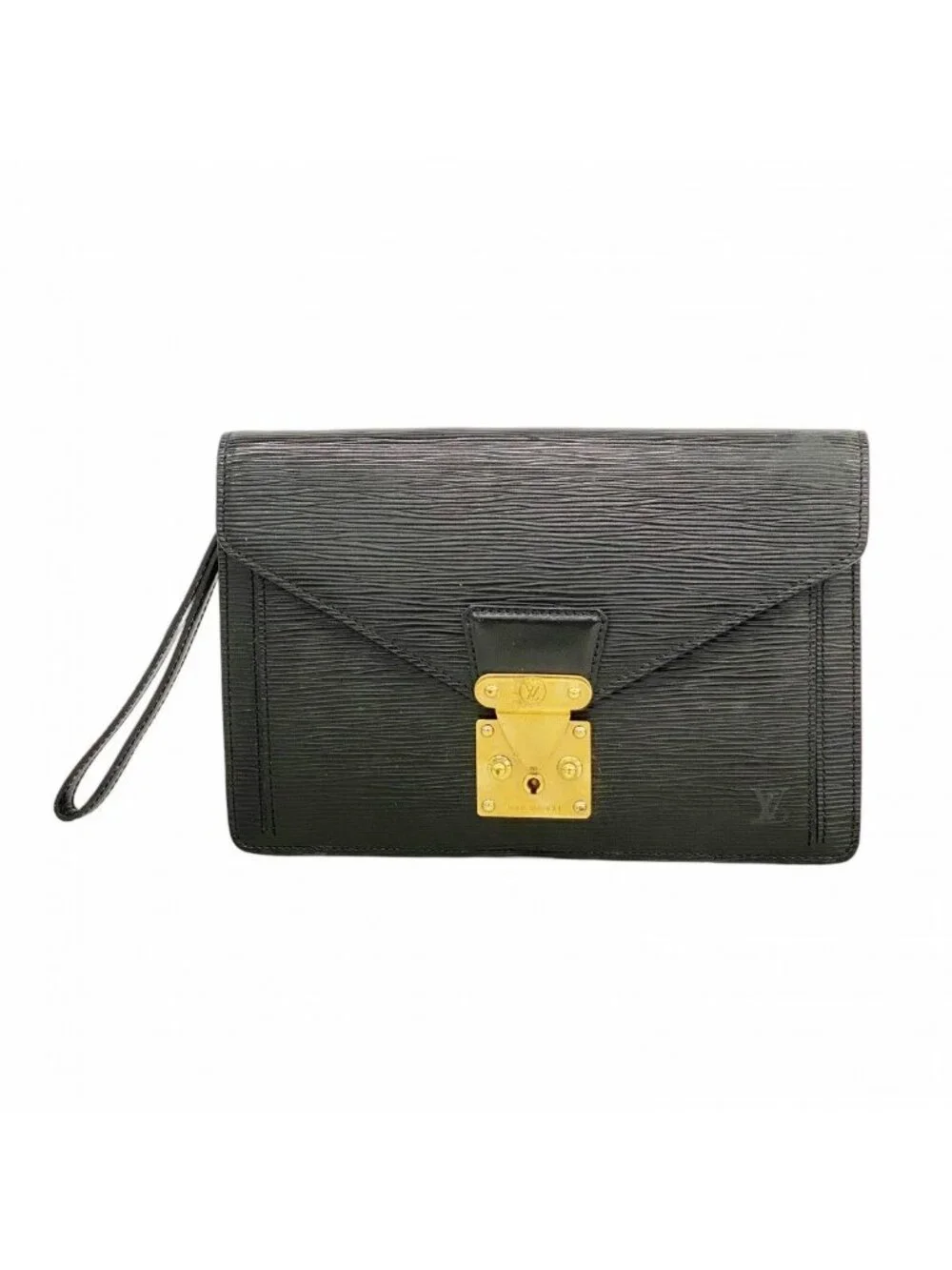 Louis Vuitton Clutch Epi Series Dragonne Noir